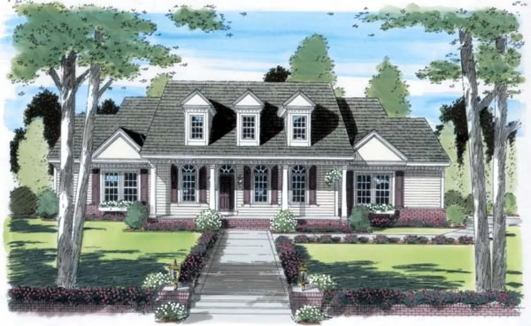 Full Rendering for House Plan #187382