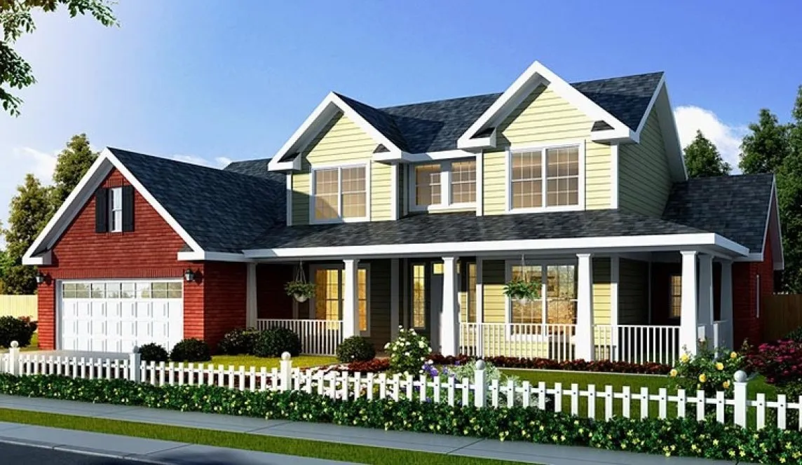 Full Rendering for House Plan #241881