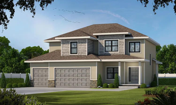 Full Rendering for House Plan #158372