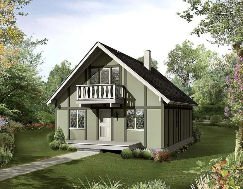 Full Rendering for House Plan #630821