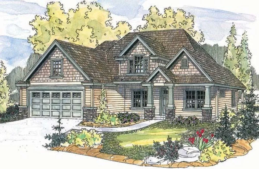Full Rendering for House Plan #347942