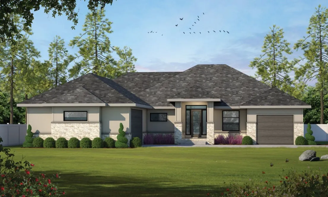 Full Rendering for House Plan #159222