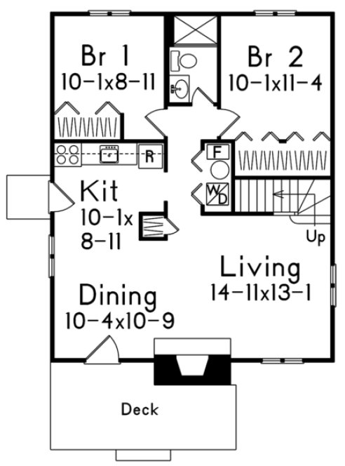 Main Floor Plan for House Plan #632821