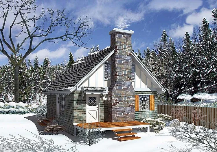 Full Rendering for House Plan #632821