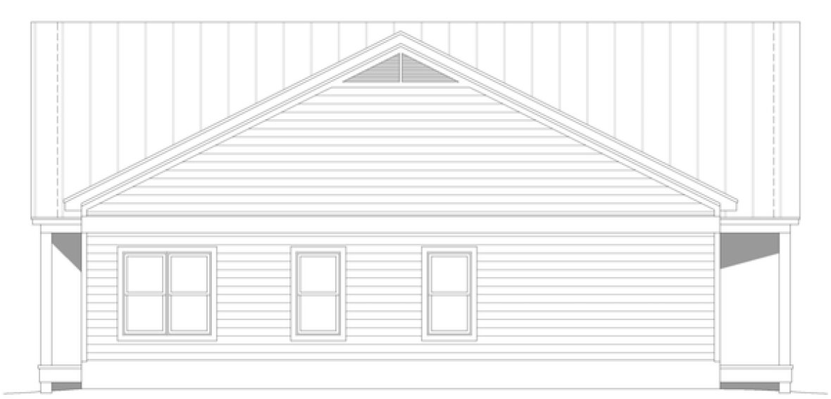 Right Elevation for House Plan #693671