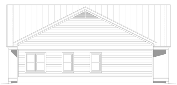 Right Elevation for House Plan #693671