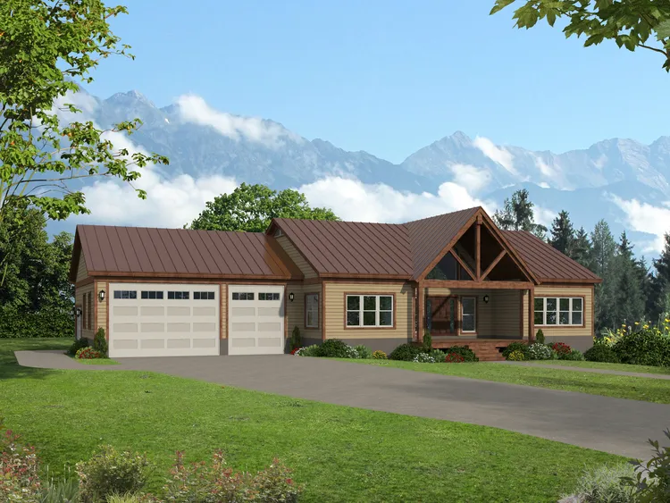 Full Rendering for House Plan #693671