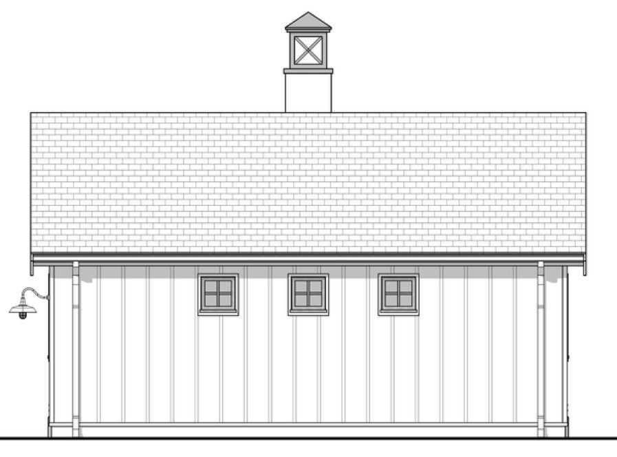 Right Elevation for House Plan #590040
