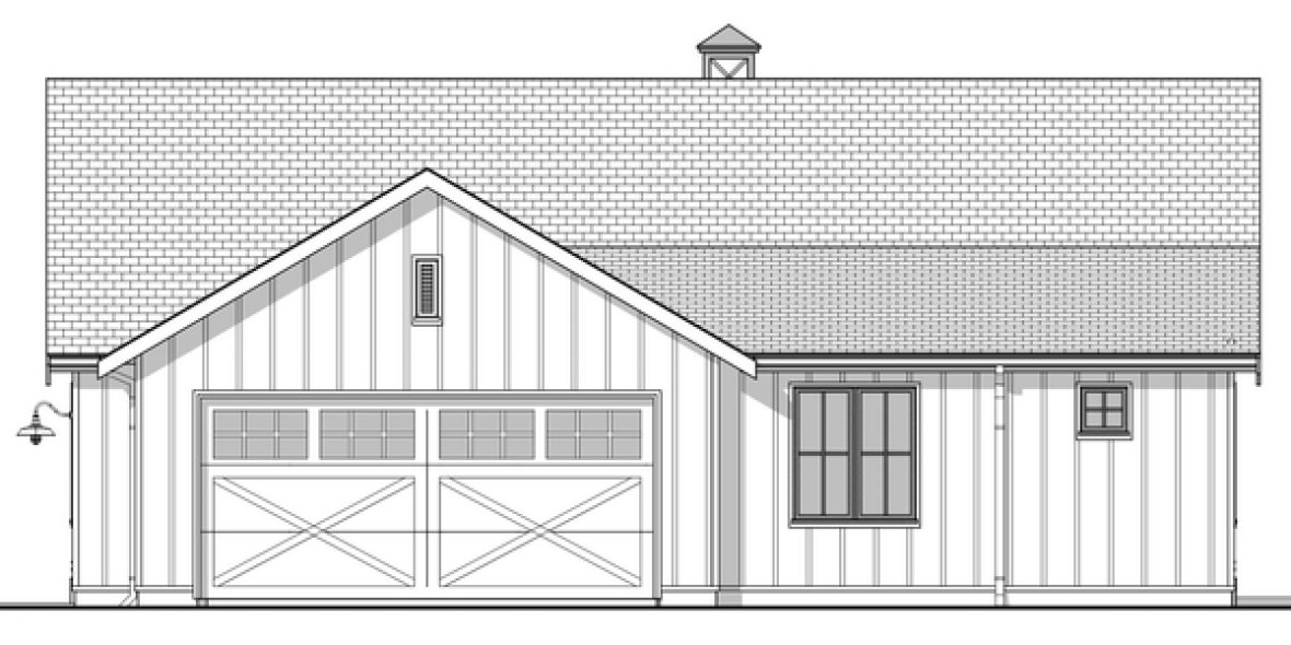 Right Elevation for House Plan #593021