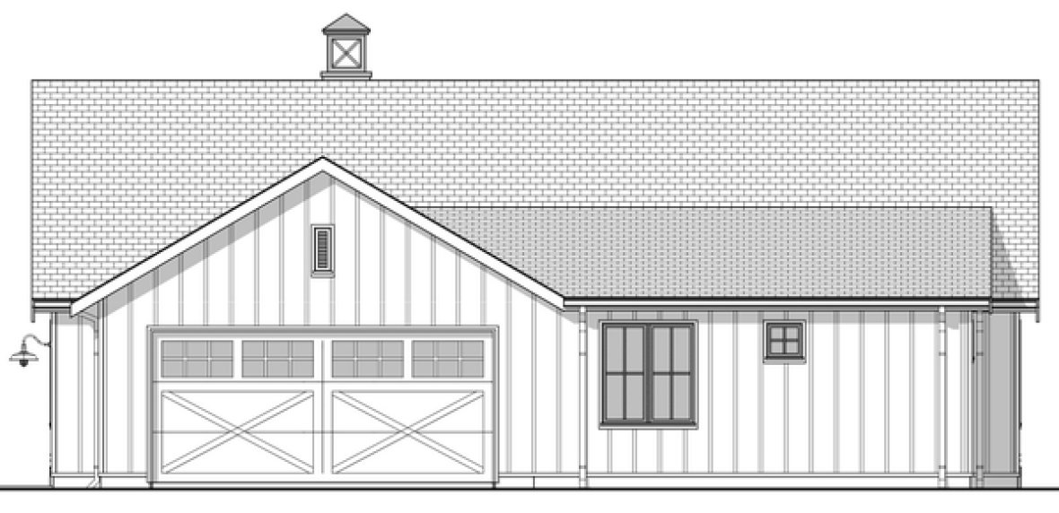 Right Elevation for House Plan #593105
