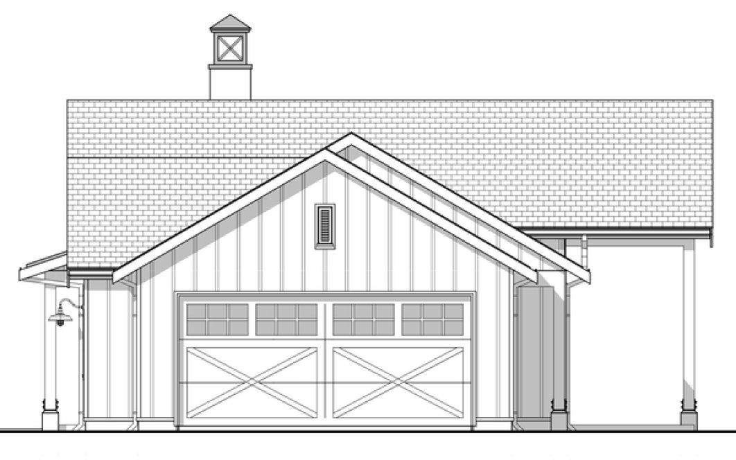Right Elevation for House Plan #590041