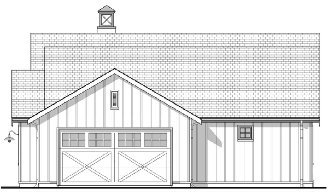 Right Elevation for House Plan #590061