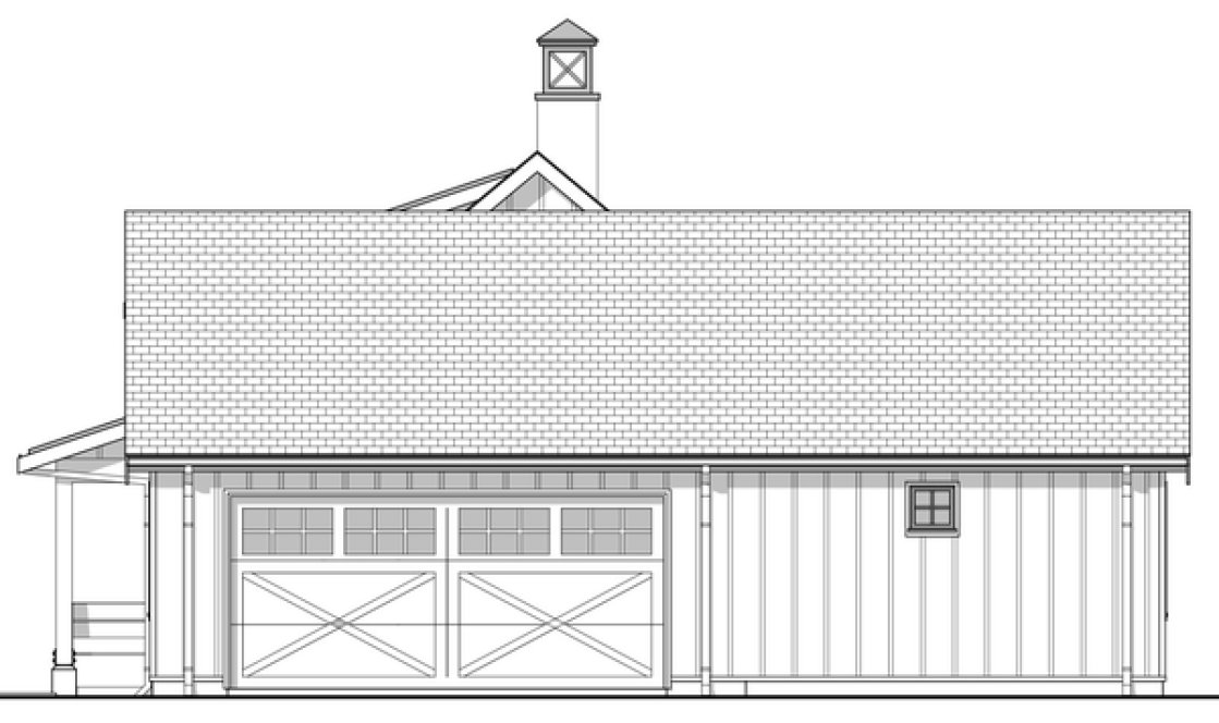 Right Elevation for House Plan #590071