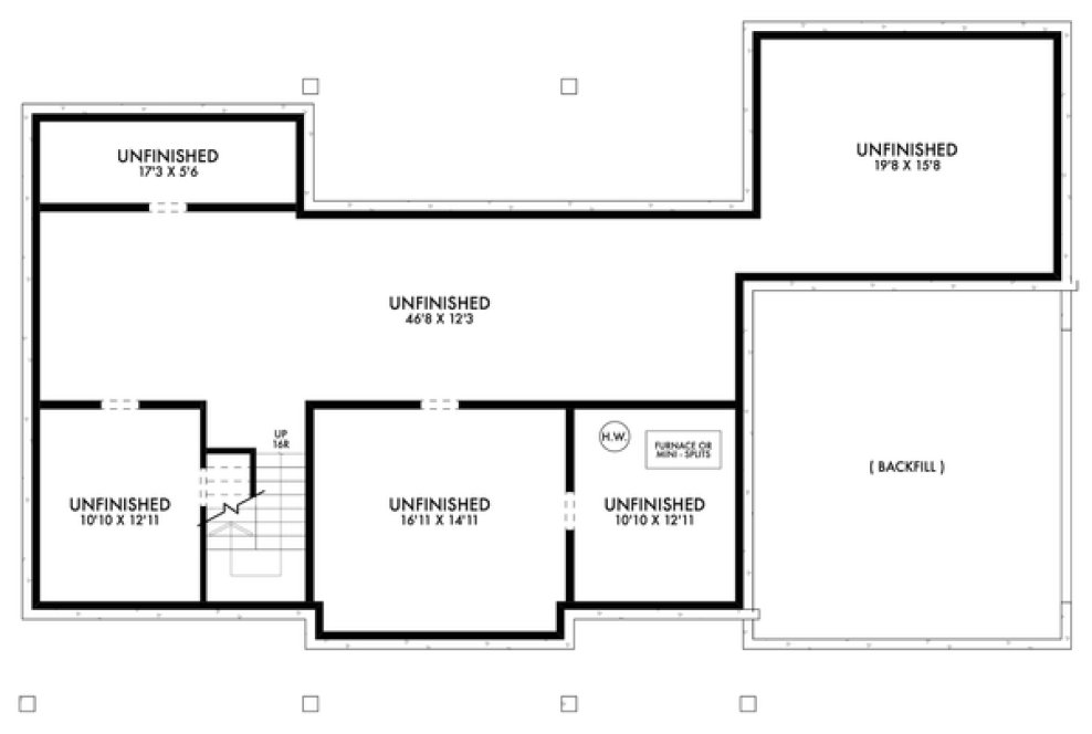 Basement Plan for House Plan #590071