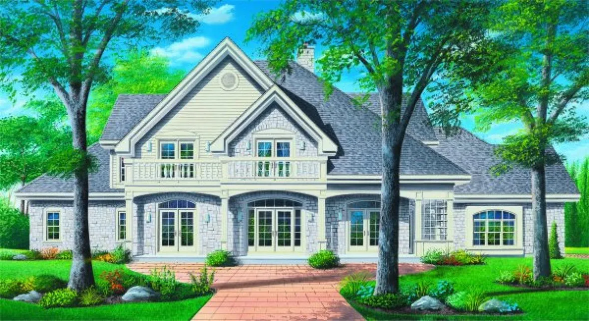 Full Rendering for House Plan #147582