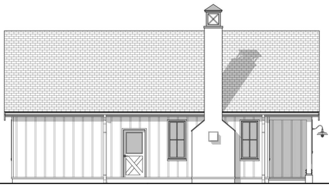 Left Elevation for House Plan #593321