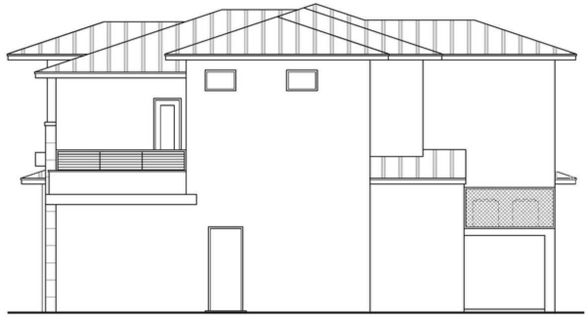 Right Elevation for House Plan #913082
