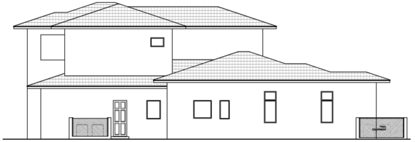 Left Elevation for House Plan #919703