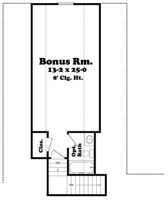 Attic Plan for House Plan #300242