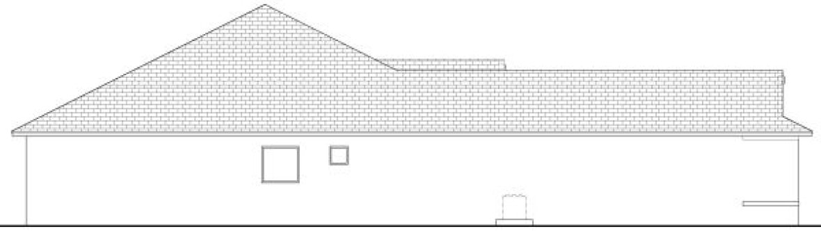 Left Elevation for House Plan #915442