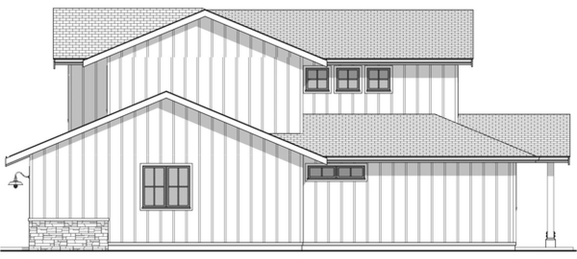 Right Elevation for House Plan #599922
