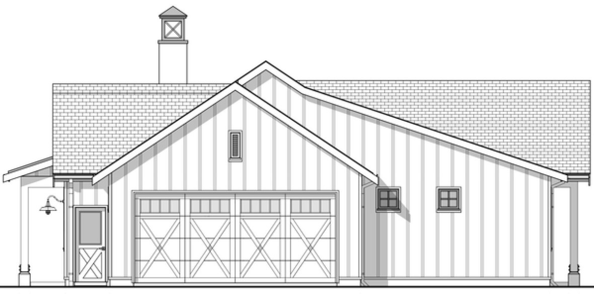 Right Elevation for House Plan #596261