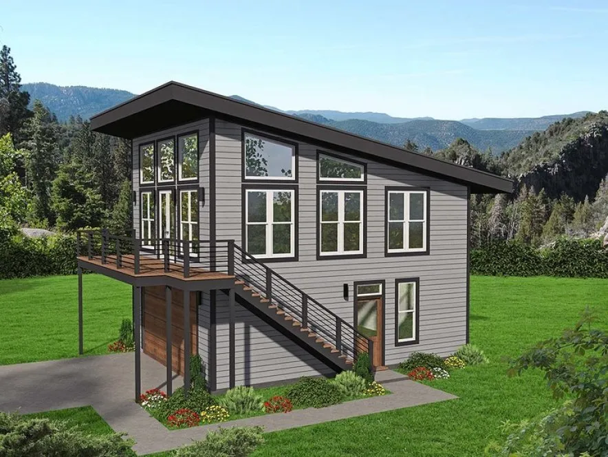 Full Rendering for House Plan #696780