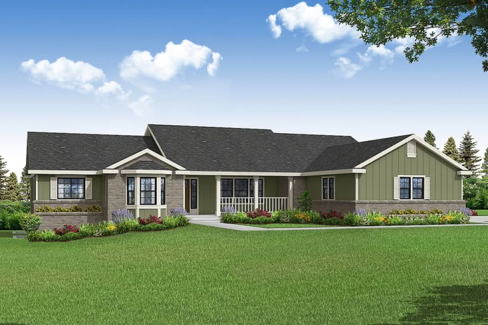 Full Rendering for House Plan #346932