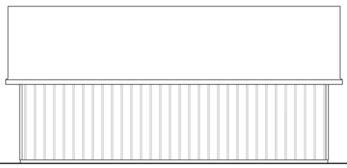 Rear Elevation for House Plan #343321