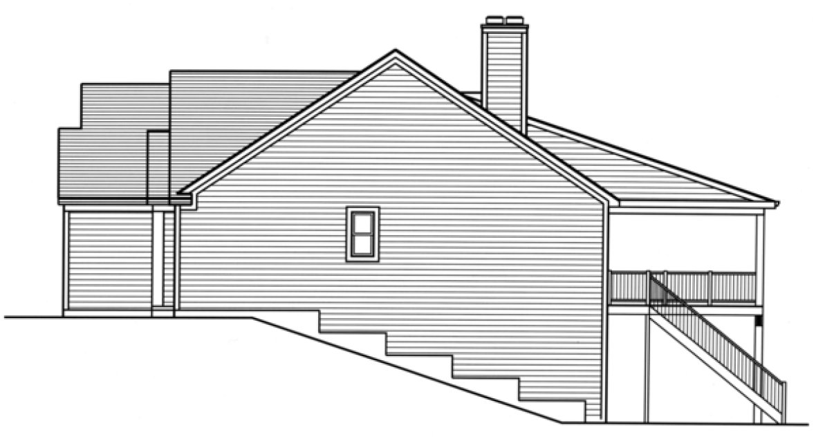 Right Elevation for House Plan #539502
