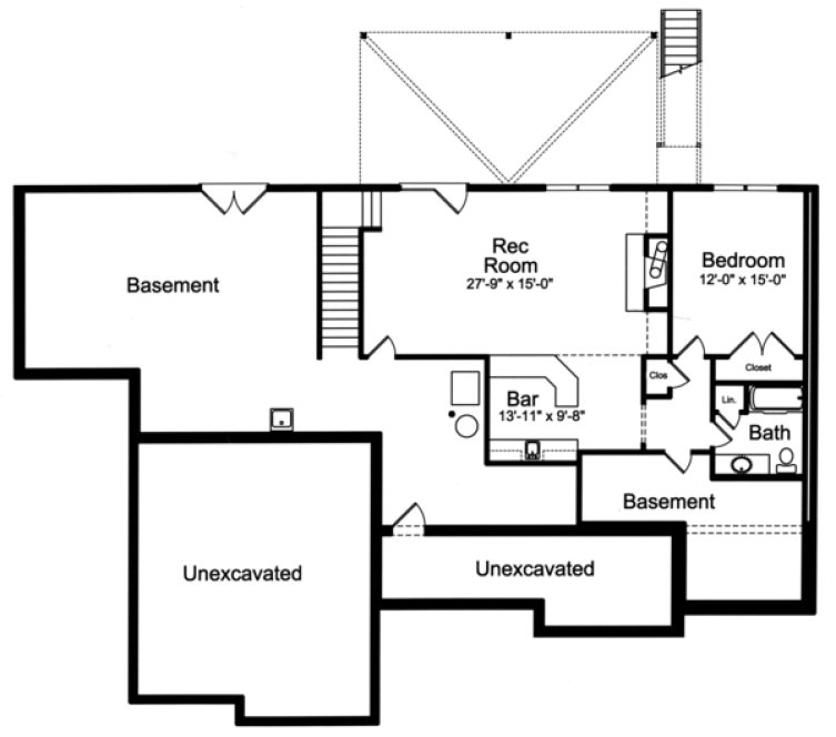 Basement Plan for House Plan #539502