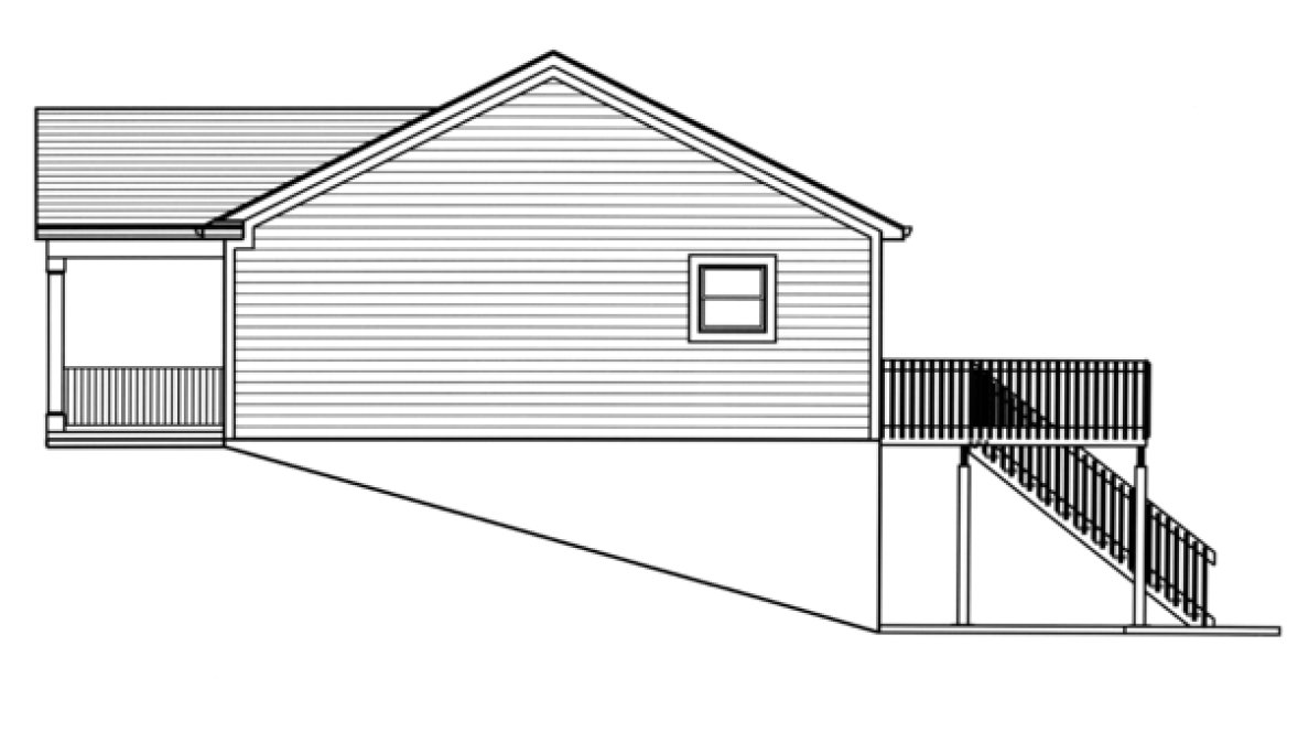 Right Elevation for House Plan #539201