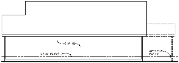 Right Elevation for House Plan #157831