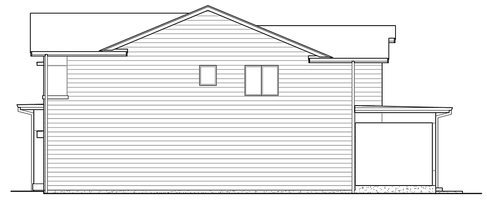 Right Elevation for House Plan #330103