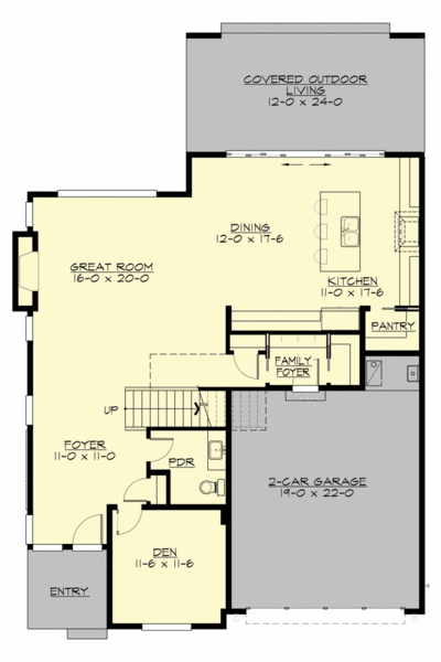 Main Floor Plan for House Plan #330103