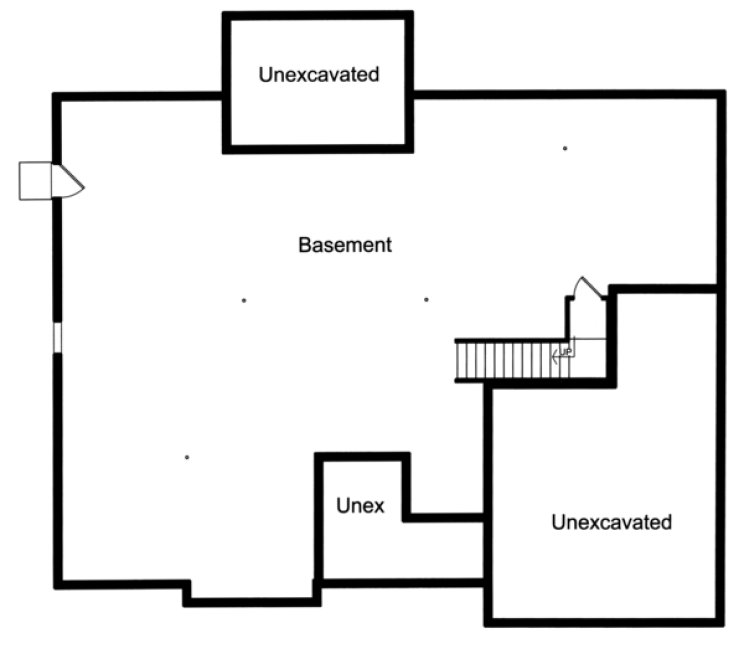 Basement Plan for House Plan #539002