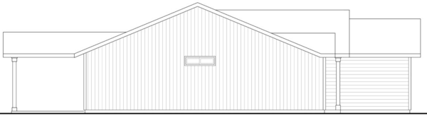 Left Elevation for House Plan #346621