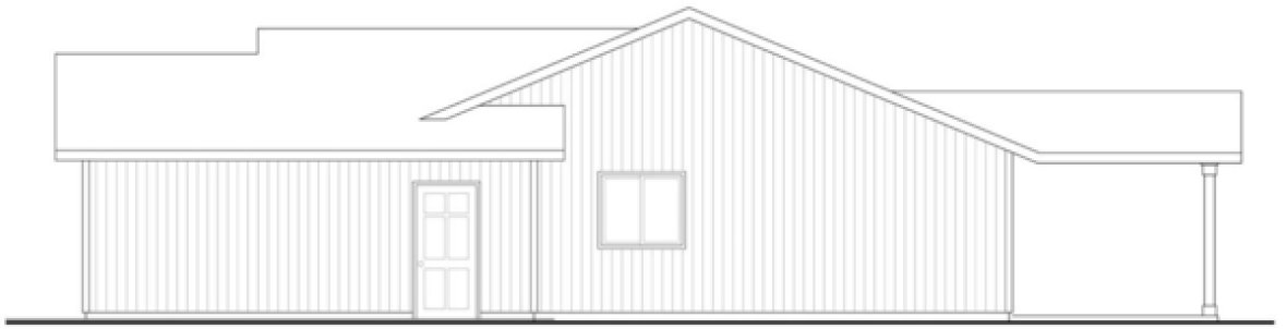 Right Elevation for House Plan #346621
