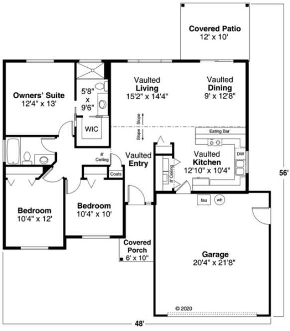 Main Floor Plan for House Plan #346621