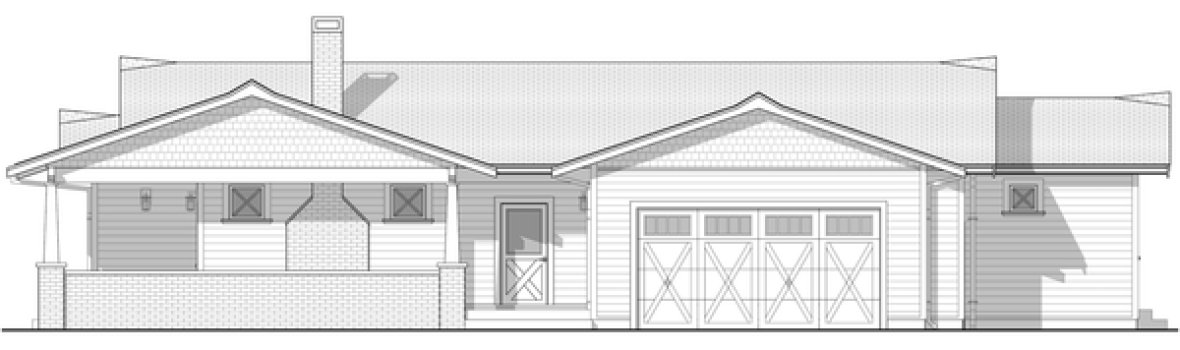 Right Elevation for House Plan #590451
