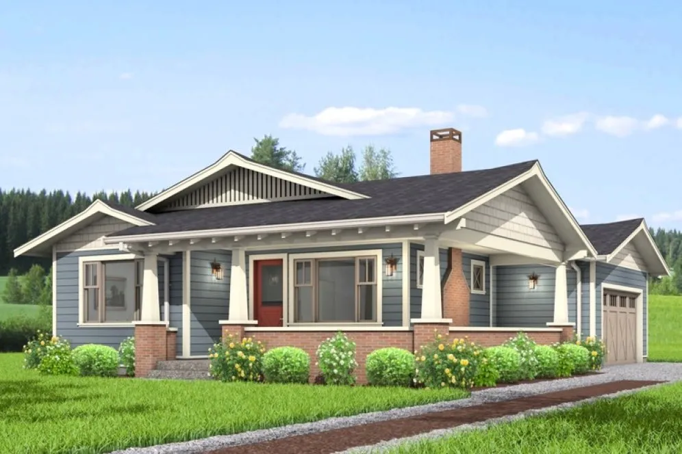 Full Rendering for House Plan #590451