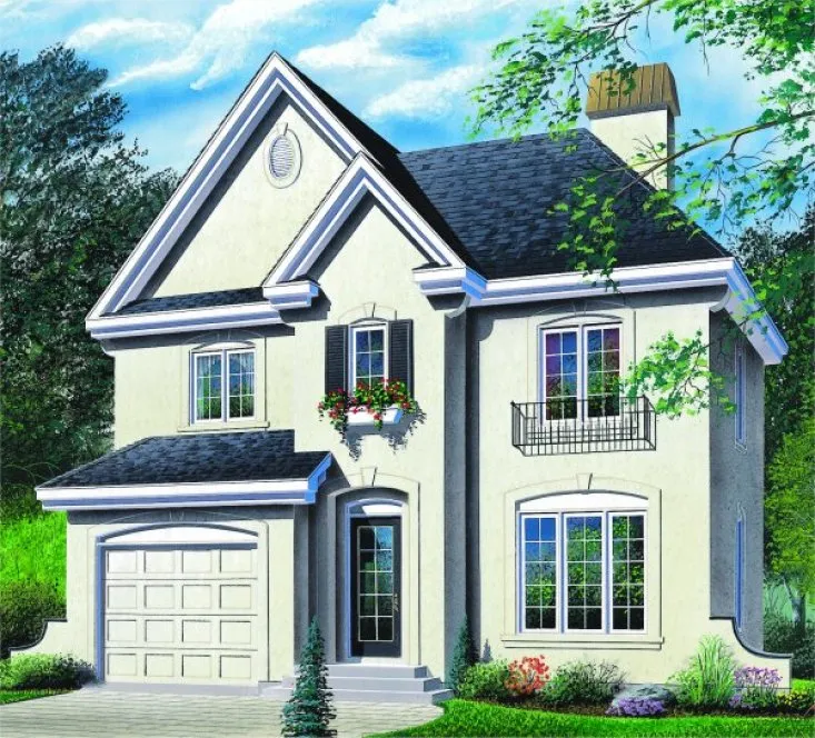 Full Rendering for House Plan #143682