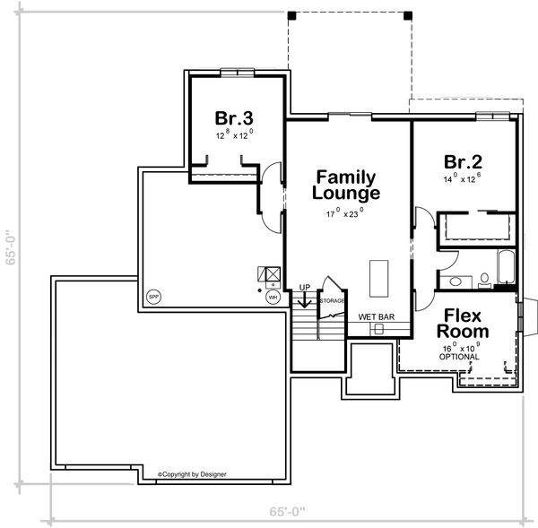 Basement Plan for House Plan #156482