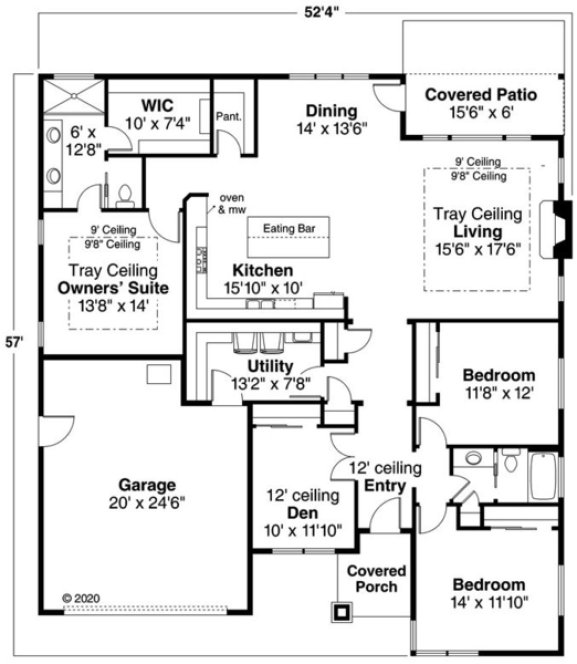 Main Floor Plan for House Plan #342112