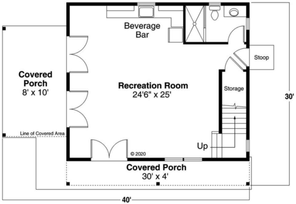 Main Floor Plan for House Plan #342831