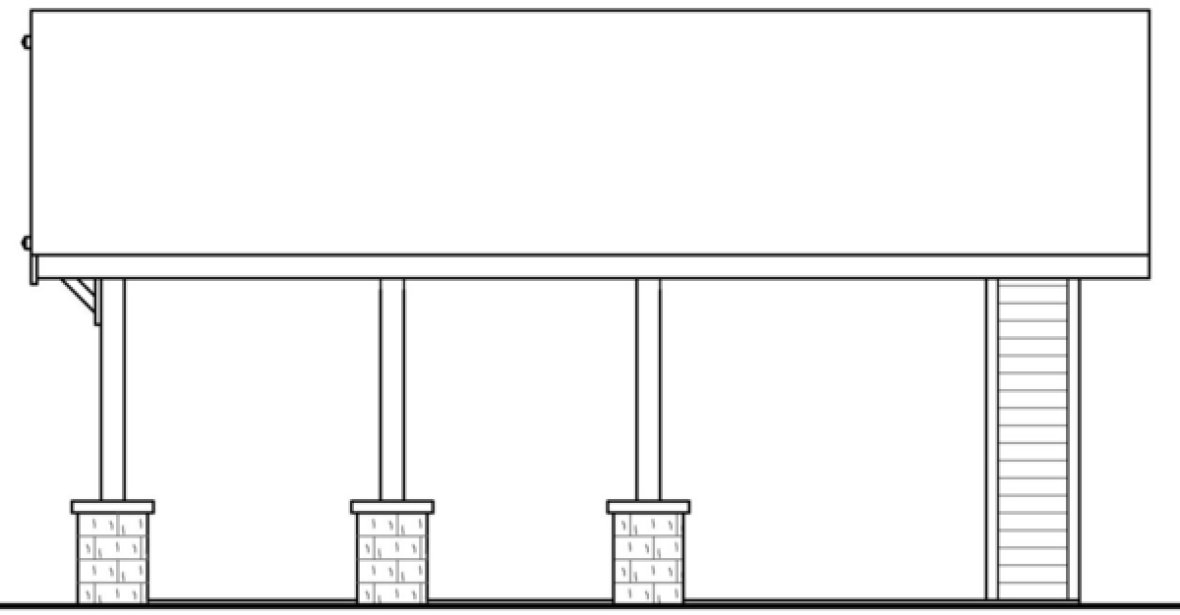 Right Elevation for House Plan #342760