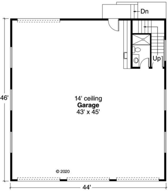 Main Floor Plan for House Plan #344403