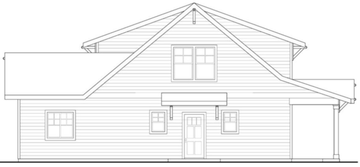 Left Elevation for House Plan #346242