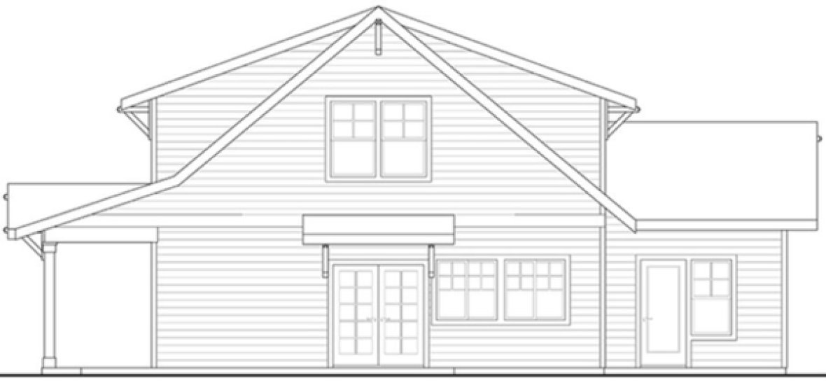 Right Elevation for House Plan #346242