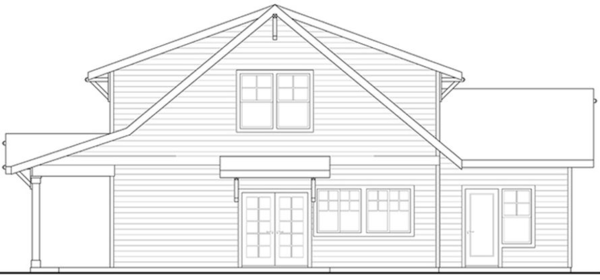 Right Elevation for House Plan #346242